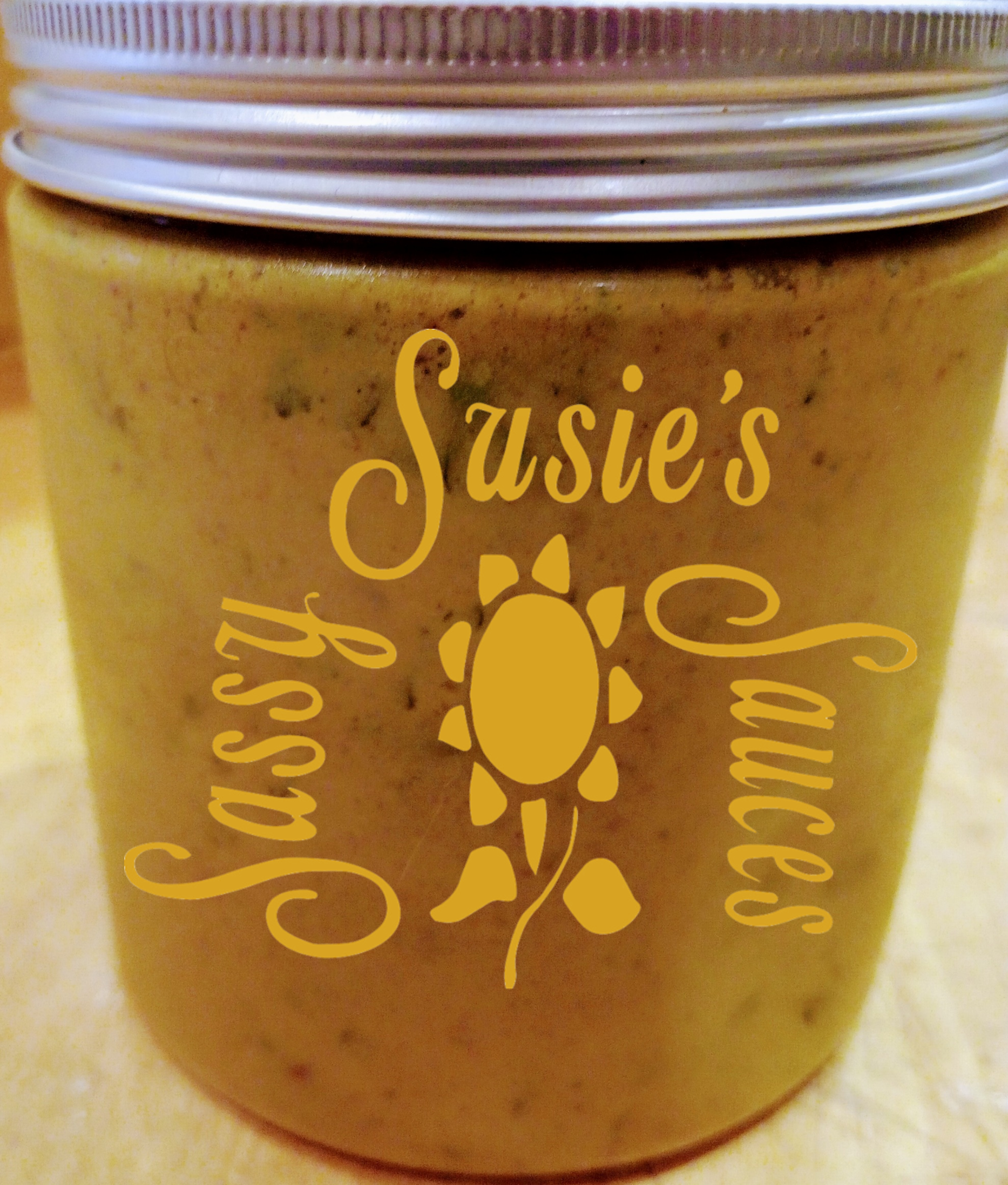Artisan BBQ sauce bottle